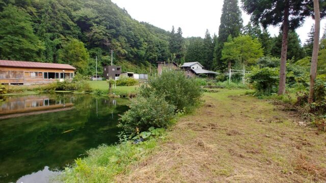 合子沢養魚場全景